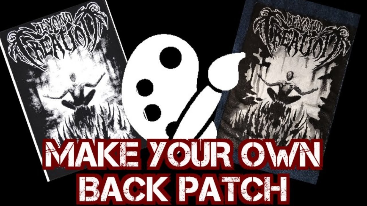 Make your own metal band back patch