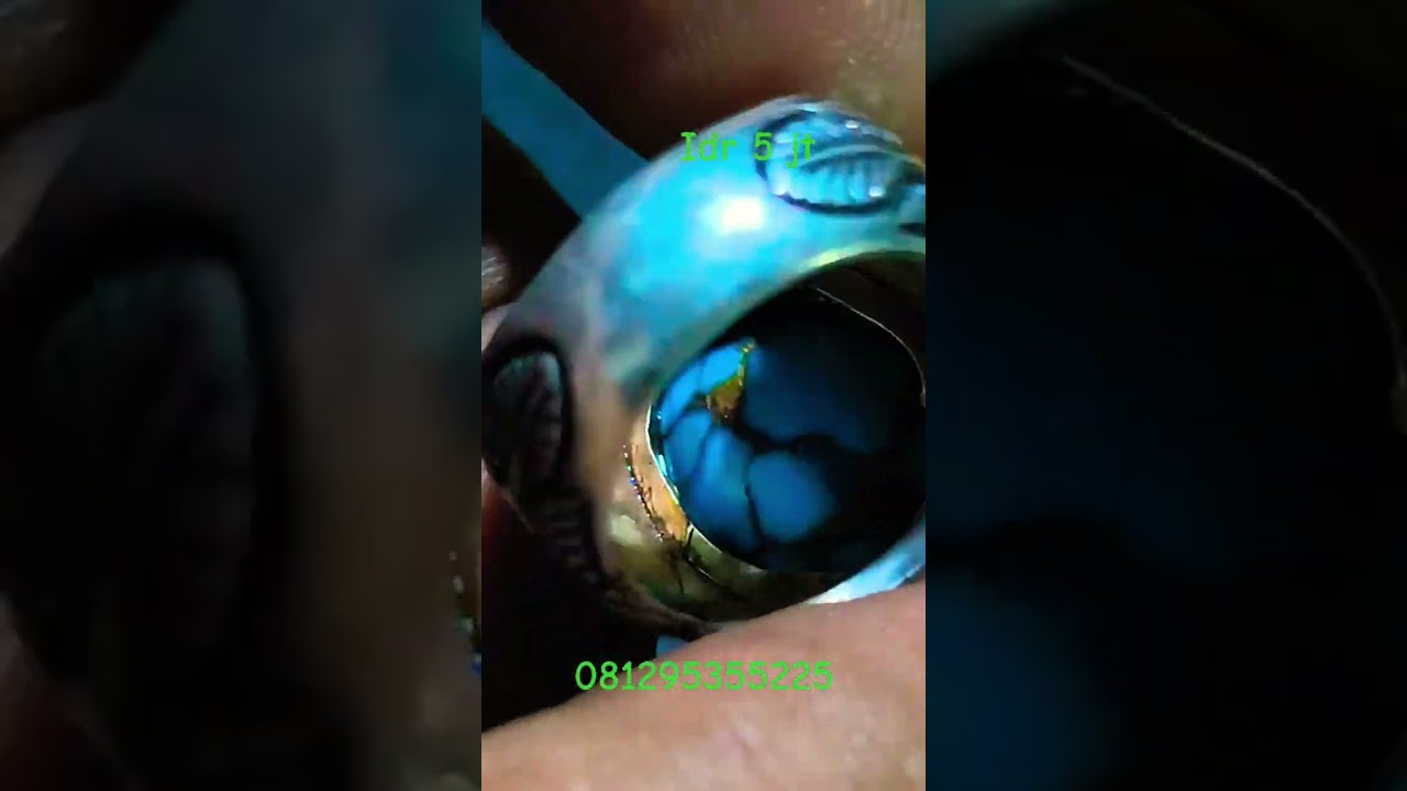 batu pirus spek kontes mesir ikat perak