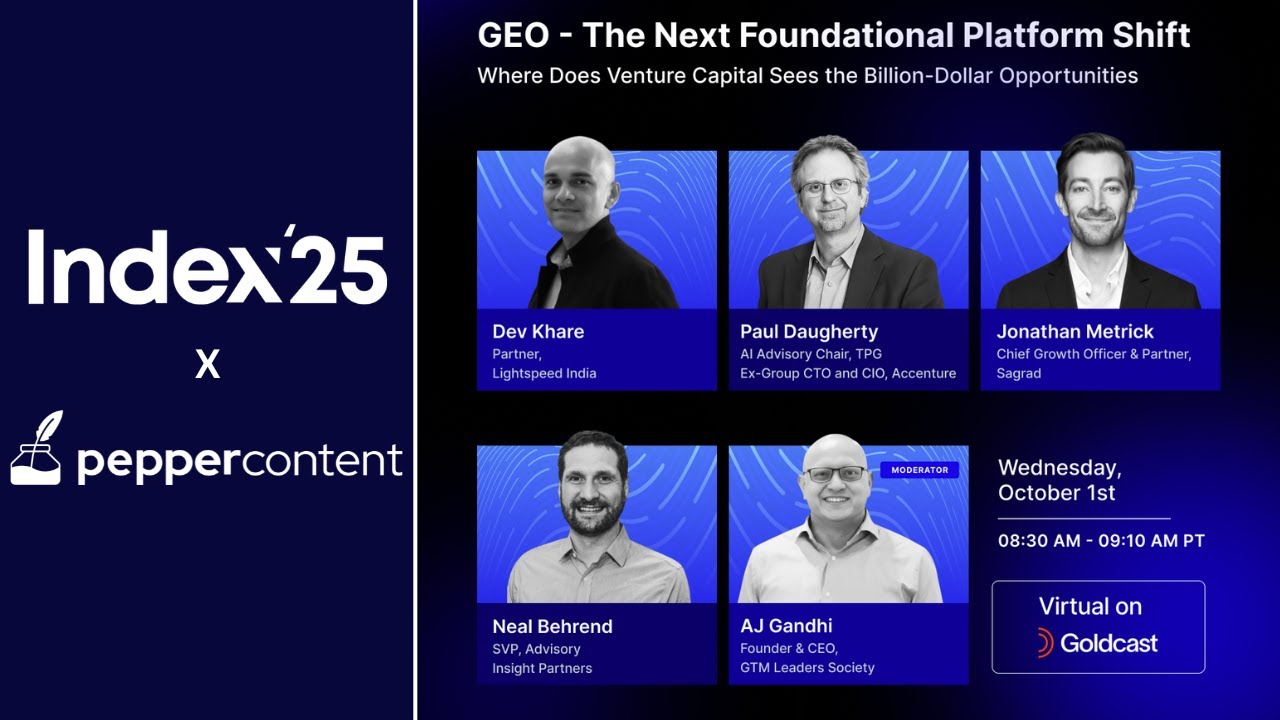 GEO as the Next Foundational Platform Shift | Index'25