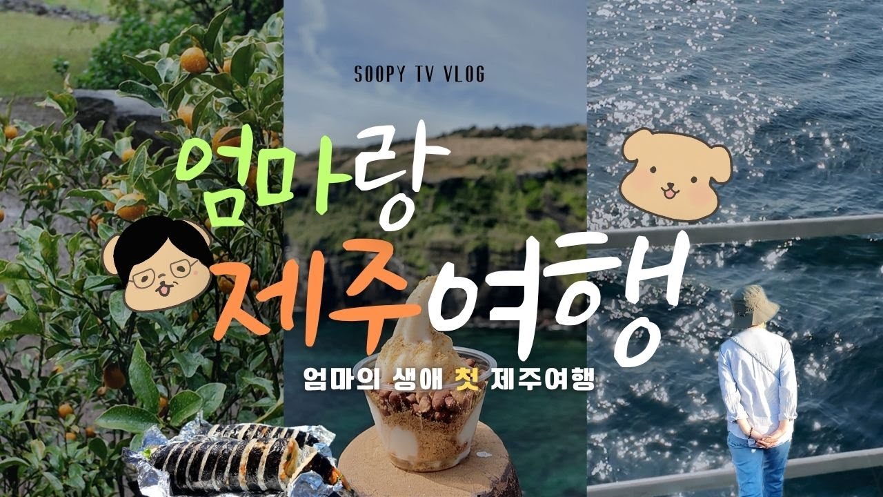 [VLOG] 엄마의 생애 첫 제주도 여행🏝️(우도숙박, 노형수퍼마켙, 동문시장,소길별하, 엄마의환갑기념여행)