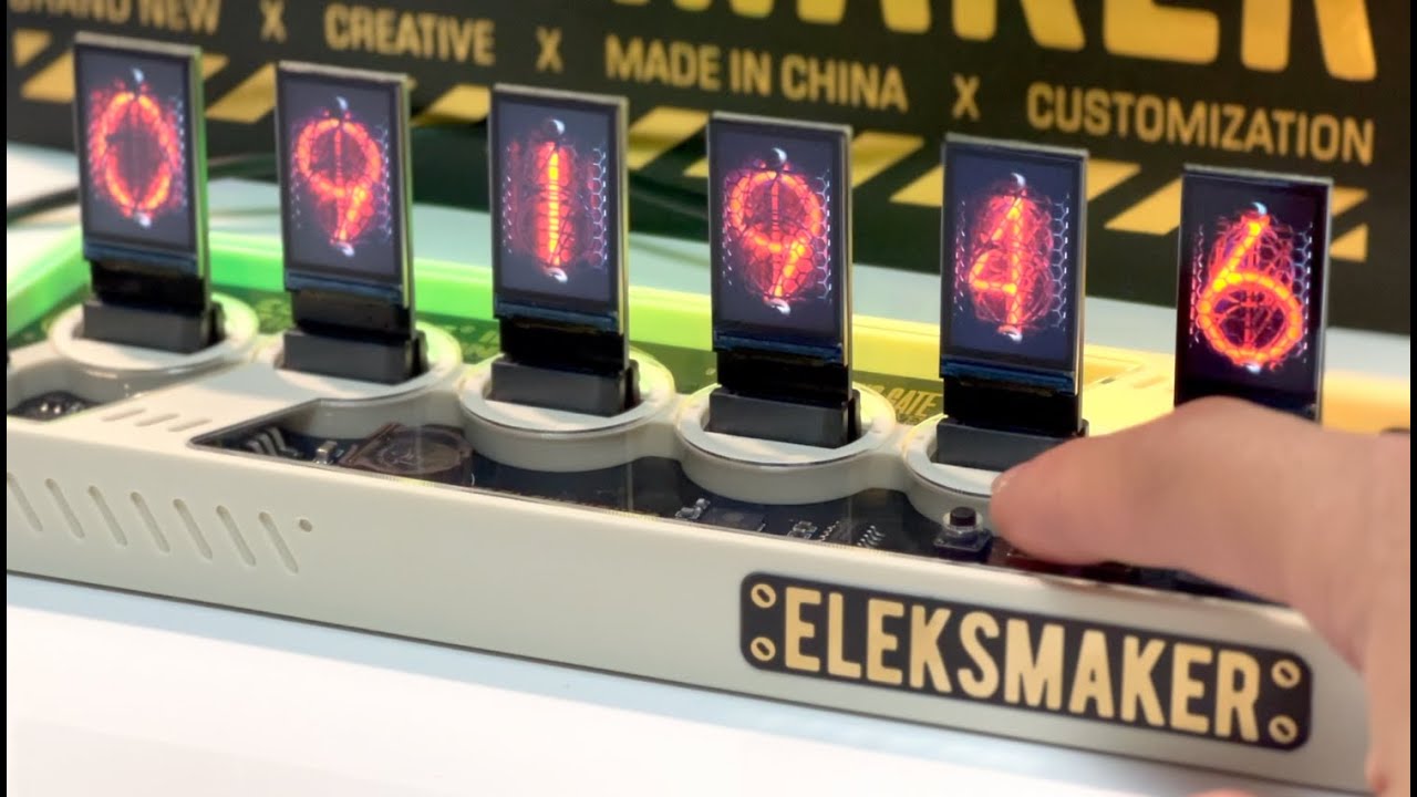 Elekstube IPS Nixie Tube Digital Clock | ElsksMaker 