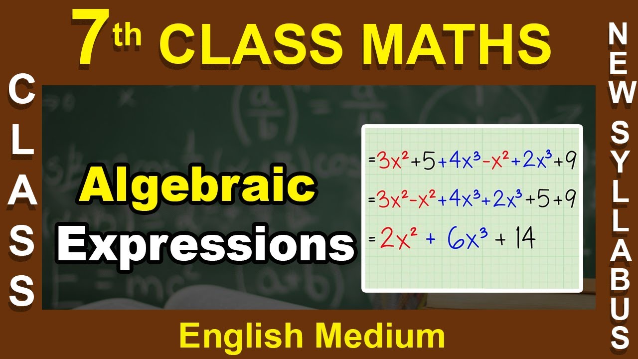 7th Class || English Medium || Maths || Algebraic Expressions || 2020 New Syllabus  Digital Teacher