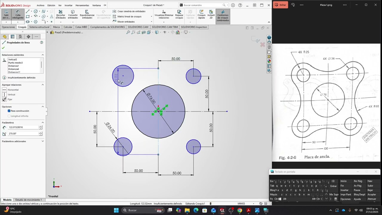 Pieza # 1 Curso SolidWorks desde Cero al nivel industrial