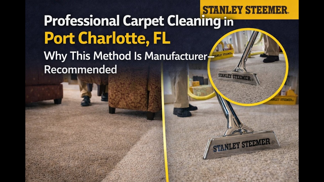 Professional Carpet Cleaning in Port Charlotte, FL | Why This Method Is Manufacturer-Recommended