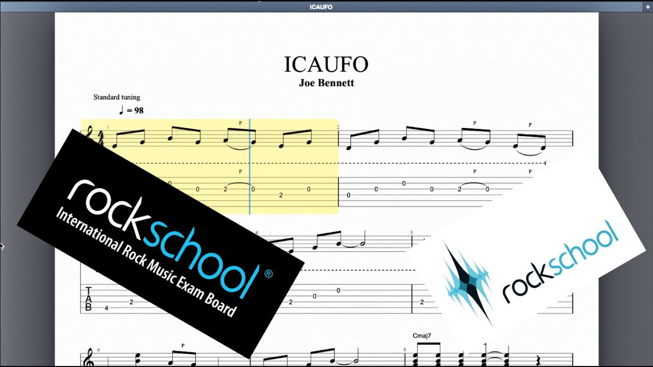 ICAUFO Rockschool Grade 1 Guitar