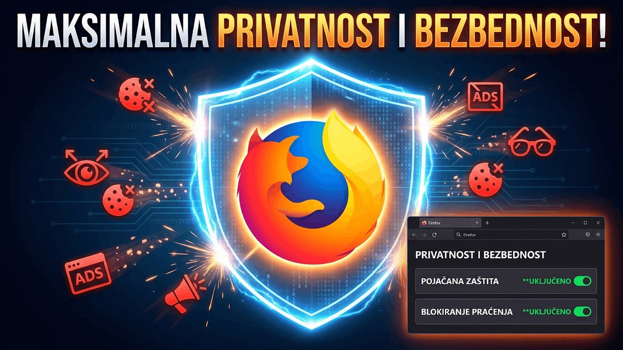 Firefox Podešavanja za Maksimalnu Privatnost i Bezbednost - Firefox Hardening 🔒