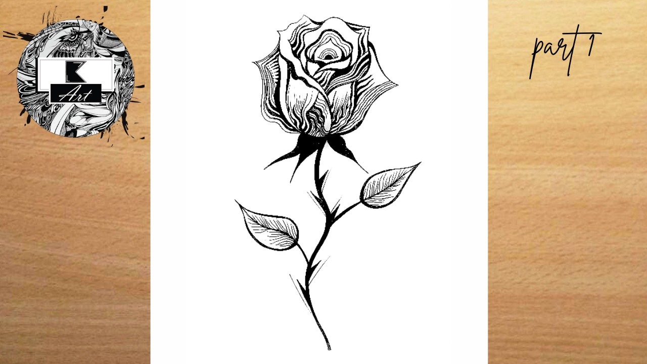 How To Draw A Rose 🌹 | Realistic Rose Drawing | Pencil Drawing  | part 1