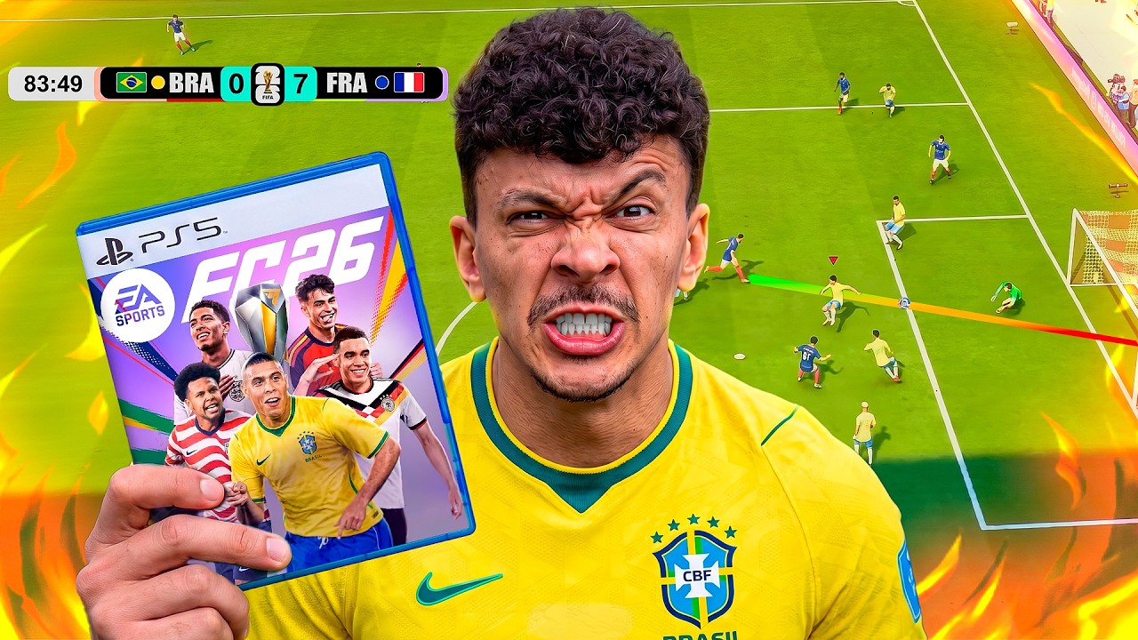 TENTEI SER HEXA COM O BRASIL NO FC26 E ME ARREPENDI *s&oacute; passei raiva* 😅🤣