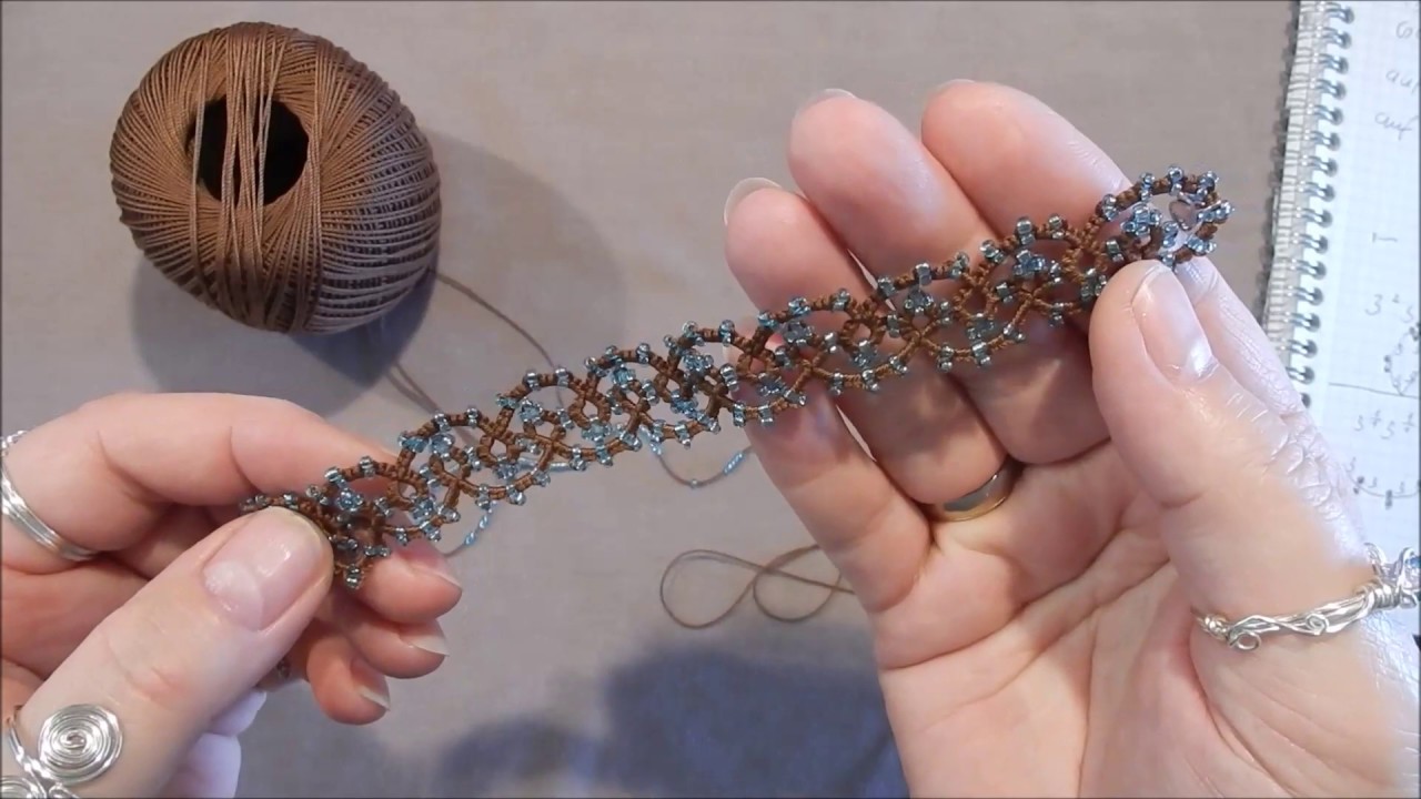 #Tatting , #Occhi, Armband / bracelet Anleitung deutsch