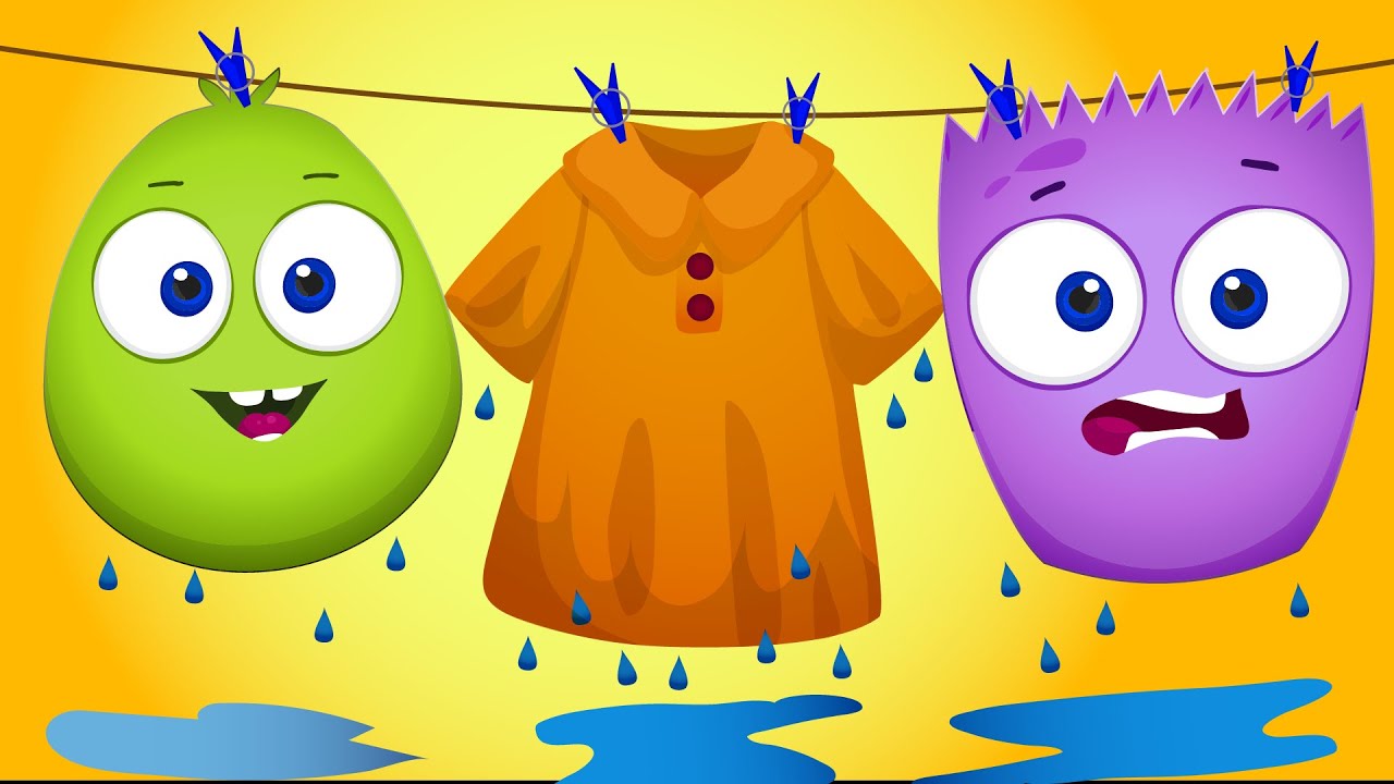 Seco y Mojado - Op y Bob en español - Dibujos animados educativos para niños