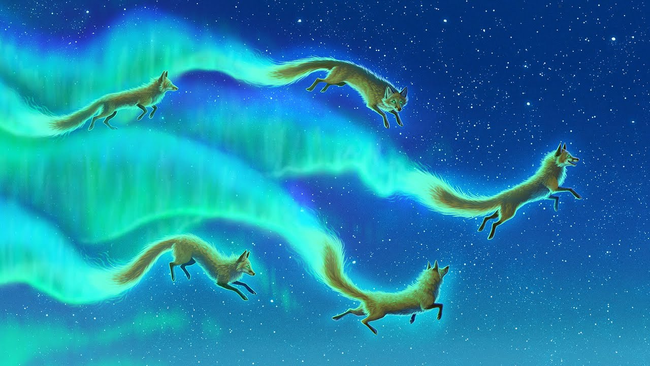 Foxfires, Finnish mythology - Painting time lapse