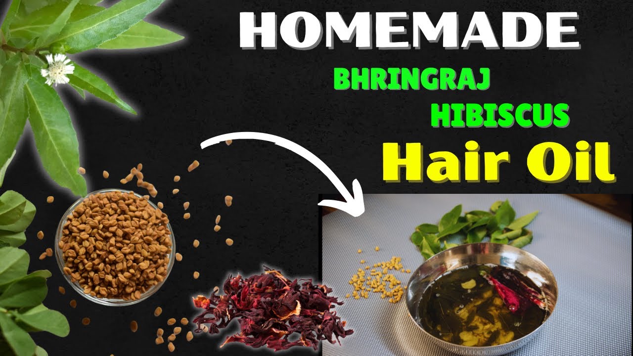 Bhirngraj oil for hair growth|| bhringraj oil making at home|| bhringraj methi hibiscus hair oil