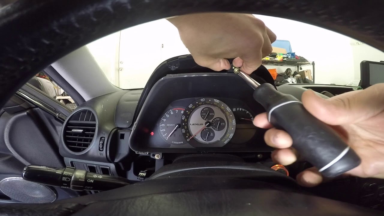 How to replace Instrument Cluster Bulb (lexus IS300 2001-2005)