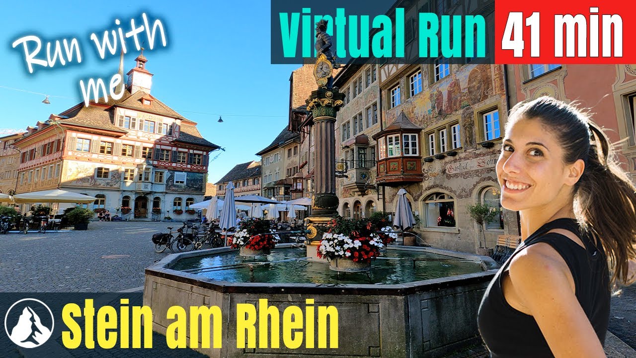 2022 Stein am Rhein Schweiz Wunderland | Running Video für Laufband Training | Virtual Run #40