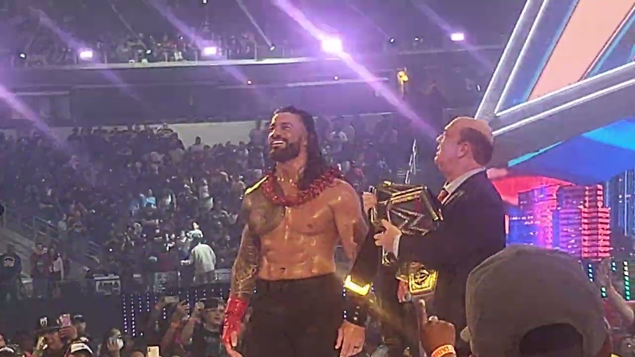 Roman Reigns wins both Championship titles Wrestlemania38
