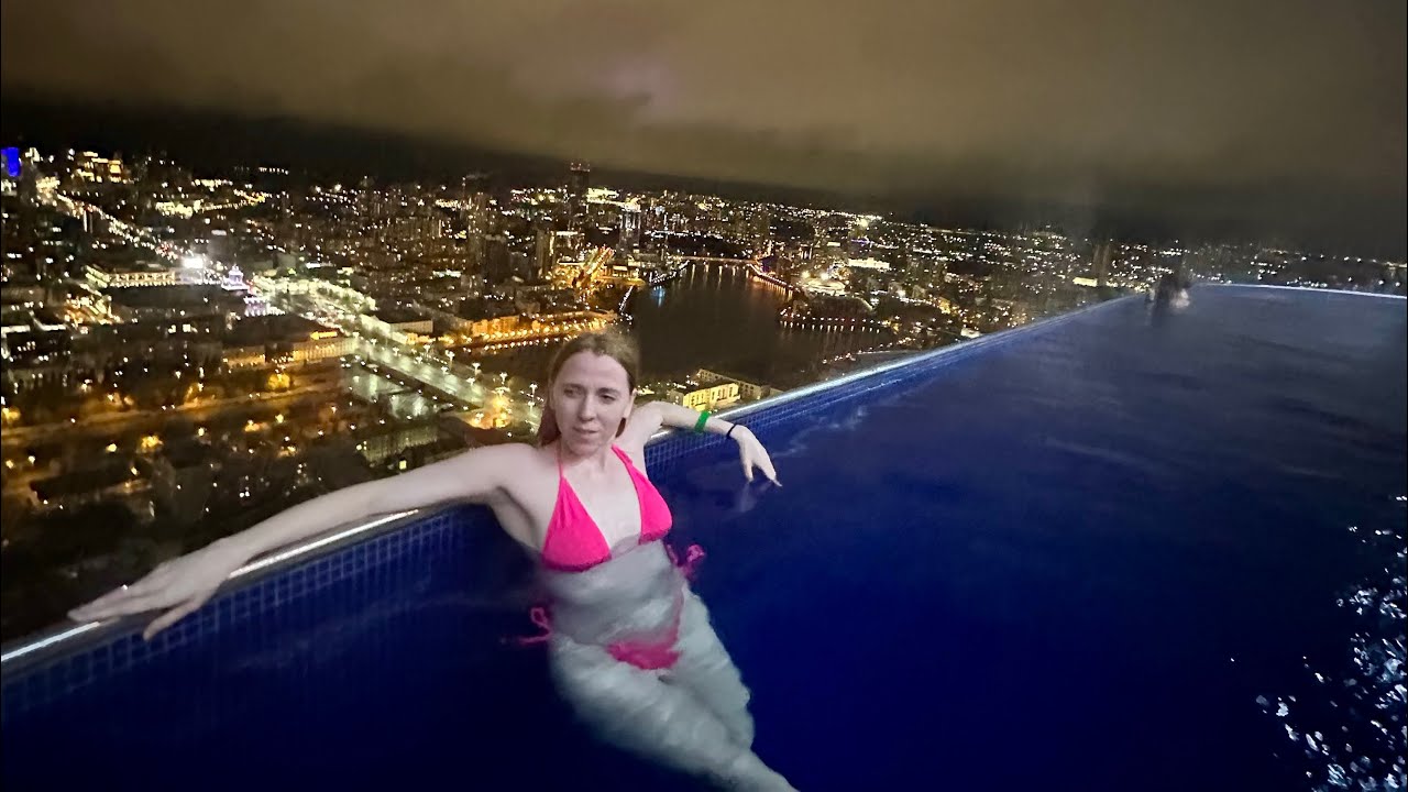 Единственный в России бассейн на крыше небоскрёба😱🏙️ Екатеринбург, Sky infinity pool, ВЛОГ