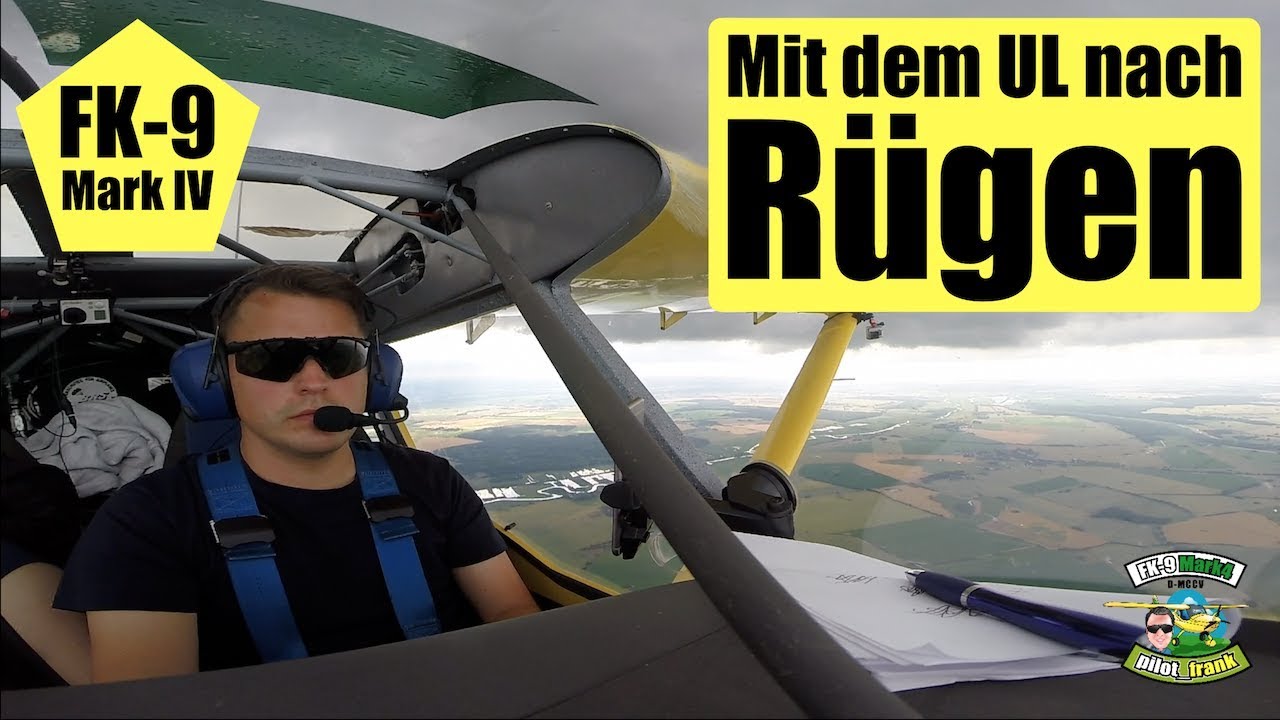 Mit dem Ultraleichtflugzeug nach Rügen an die Ostsee EDCG