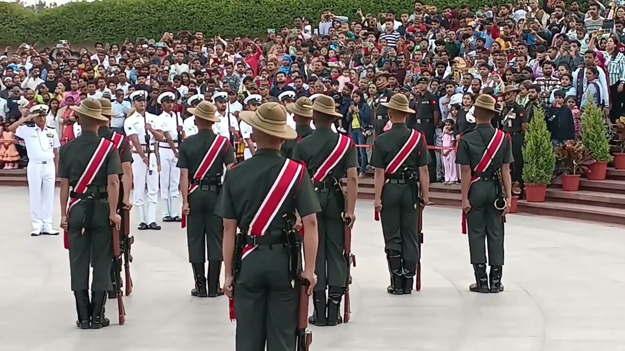 Evening Parade at Amar Jawan Jyoti India Gate New Delhi # Proud of Indian Defences🇮🇳💖