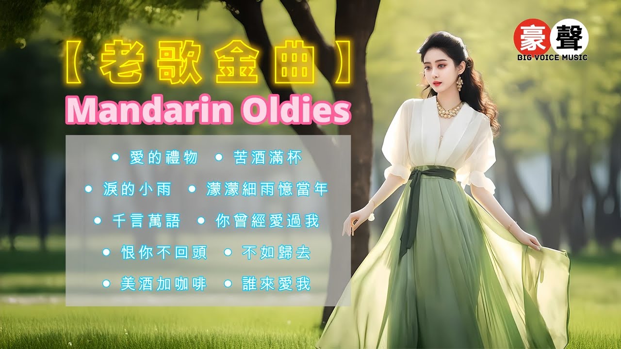 【老歌金曲】愛的禮物｜苦酒滿杯｜淚的小雨｜濛濛細雨憶當年｜千言萬語｜你曾經愛過我｜恨你不回頭｜不如歸去｜美酒加咖啡｜誰來愛我 Mandarin Oldies 70's (歌詞版)