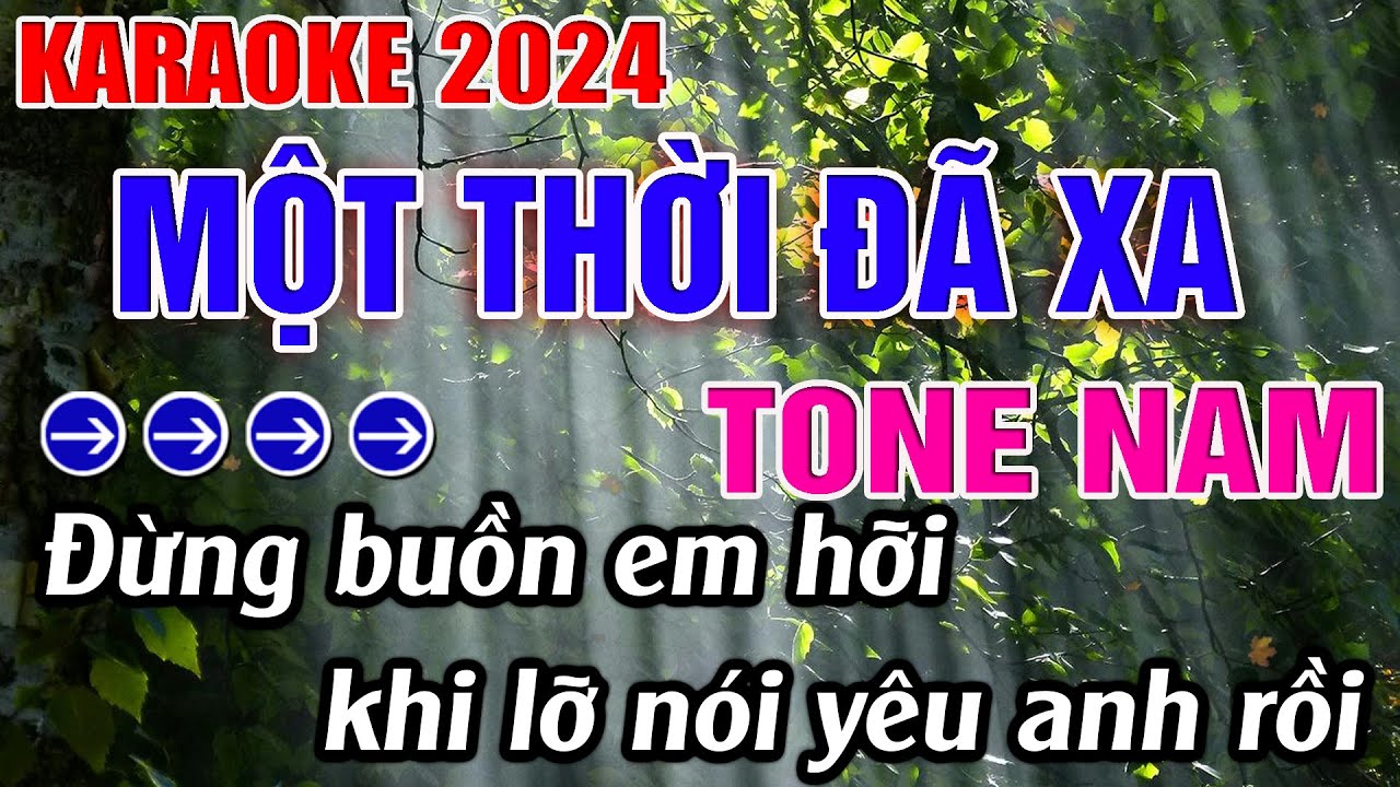 Một Thời Đã Xa Karaoke Tone Nam ( Am ) Nhạc Sống Rumba | Đăng Khôi