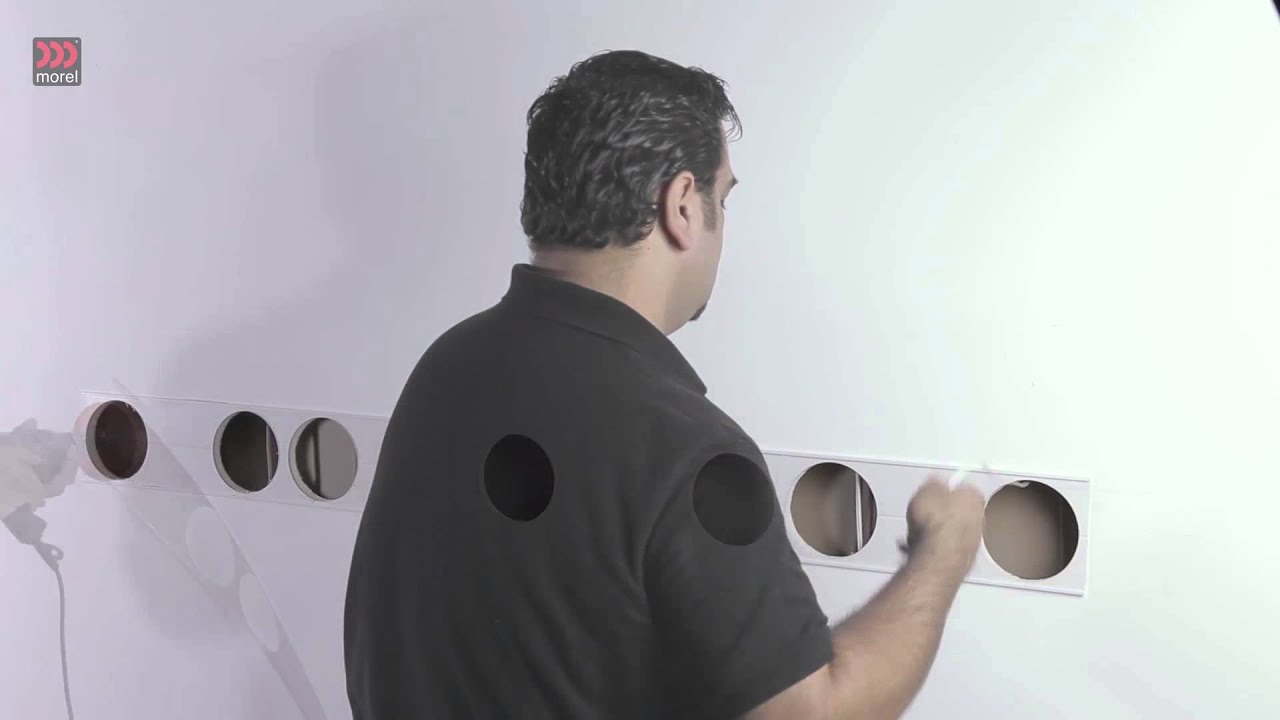 Morel's Soundwall™ in-wall LCR4 SW soundbar Installation