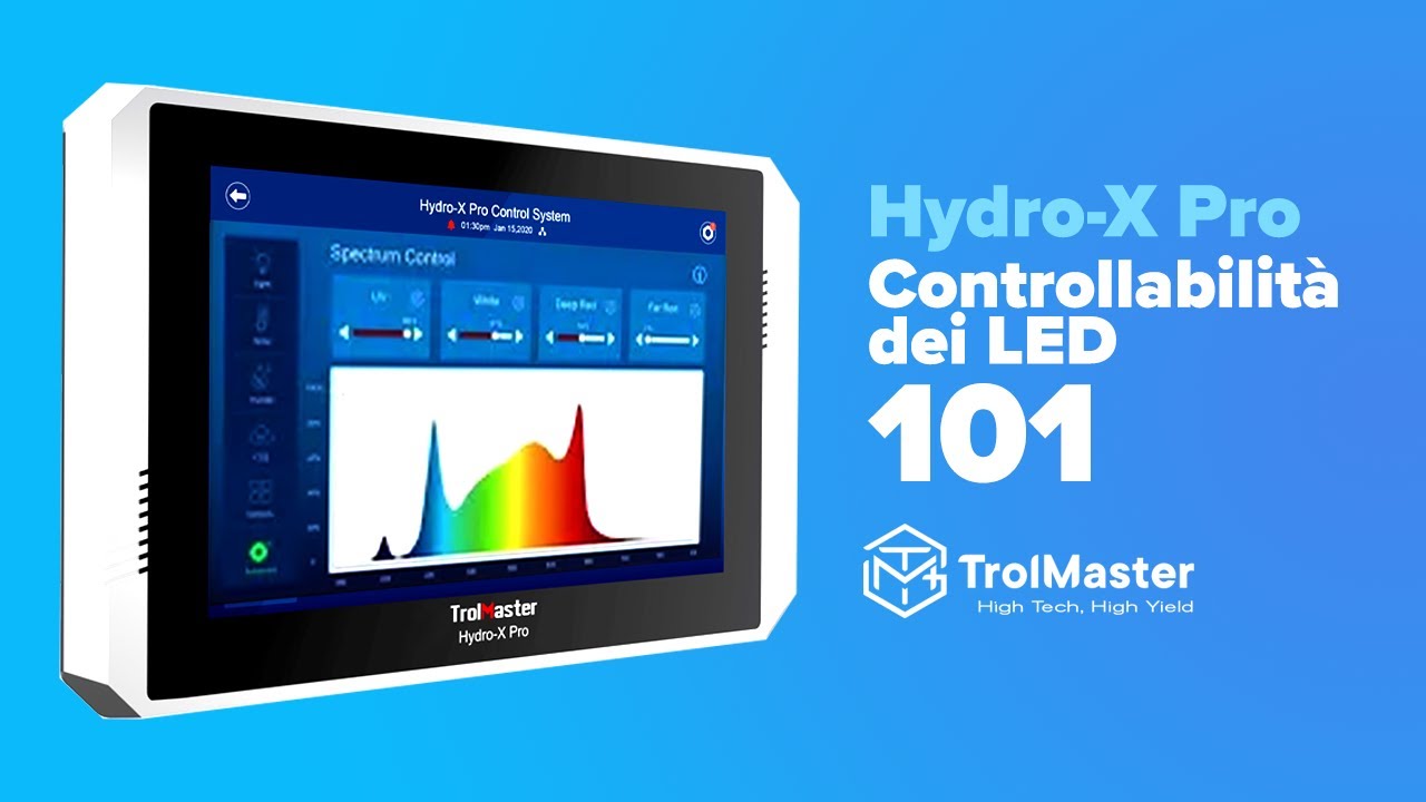 Hydro-X Pro - Controllabilit&agrave; dei LED 101