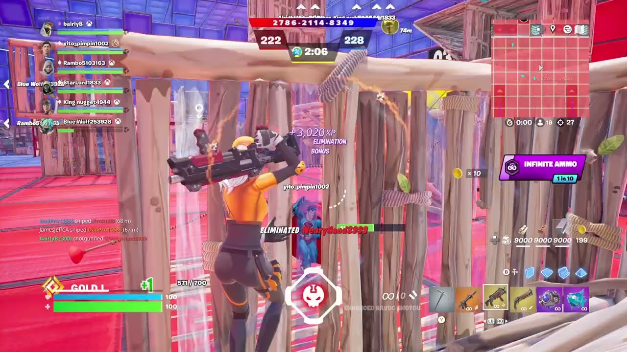 Fortnite Red vs Blue (Super) Gameplay