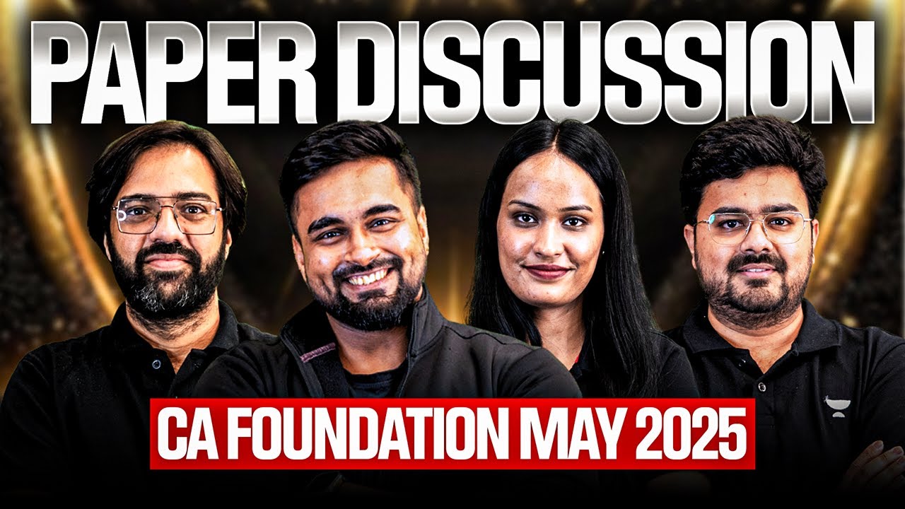 CA Foundation May'25 Full Paper Analysis | Paper खत्म, Analysis शुरू 🔍Check Your Marks | Team Yoddha