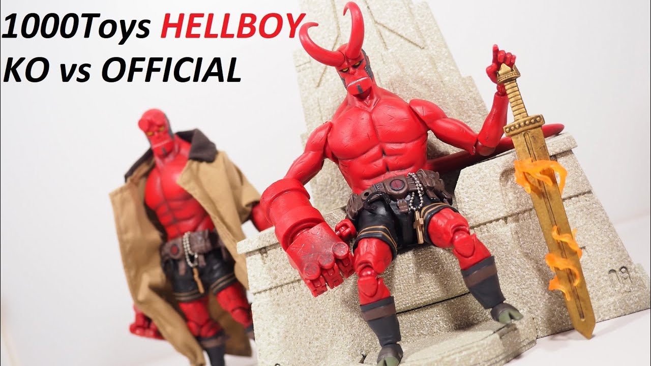 1000Toys Hellboy vs Knock Off Review