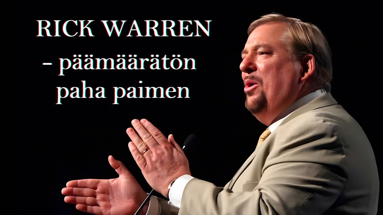 Rick Warren - P&auml;&auml;m&auml;&auml;r&auml;t&ouml;n paha paimen