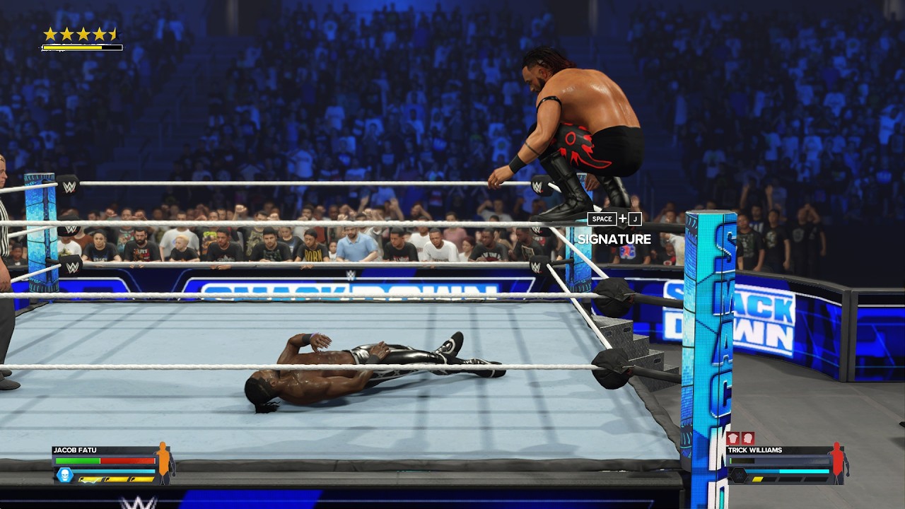Power vs Speed! Jacob Fatu vs Trick Williams – SmackDown 2026 | WWE 2K24