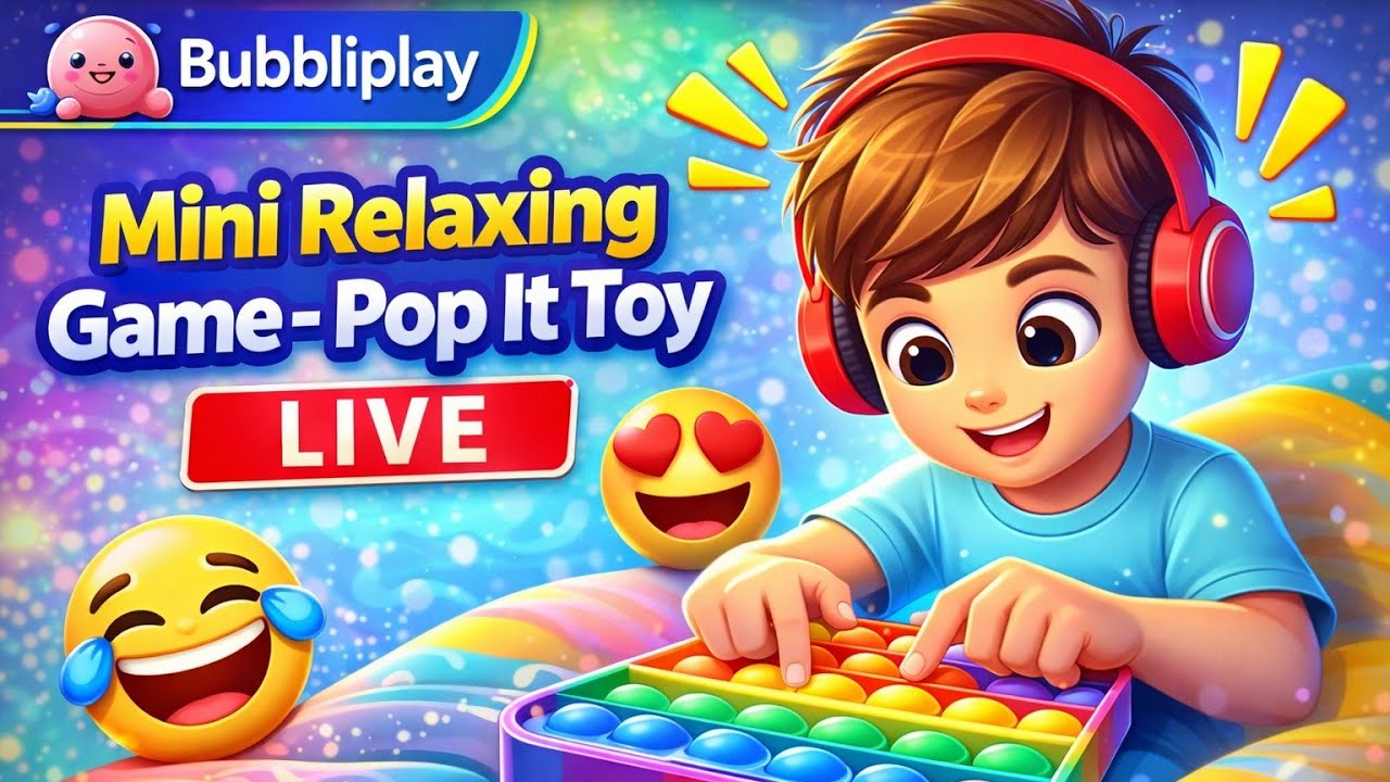 LIVE Pop It Toy Game 🎮 | Relaxing Pop It Gameplay Live | Bubbliplay