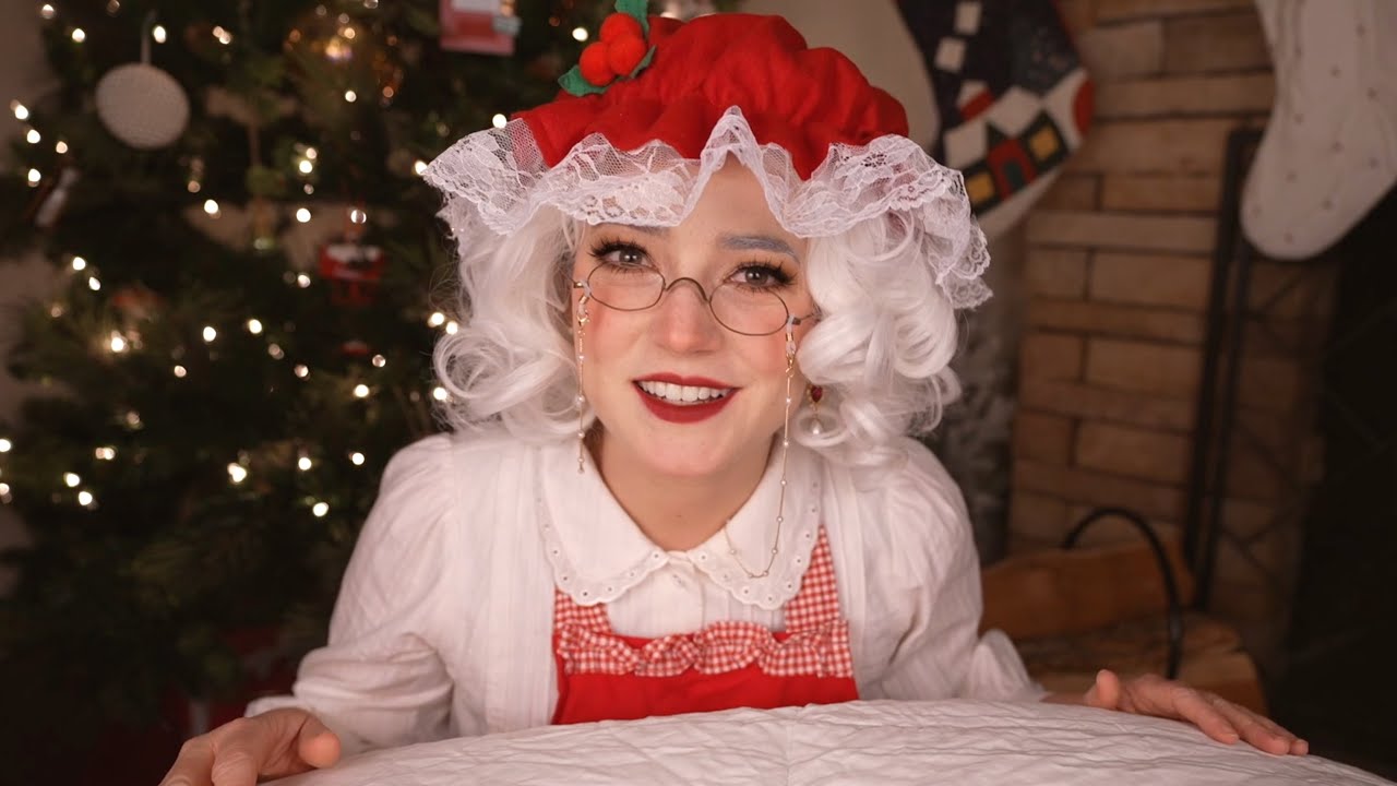 ASMR Mrs. Claus Tucks You In (blanket sounds, bedtime stories)