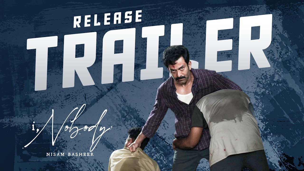 I,Nobody Release Trailer - Prithviraj Sukumaran | Nisam Basheer | Vibin Varghese