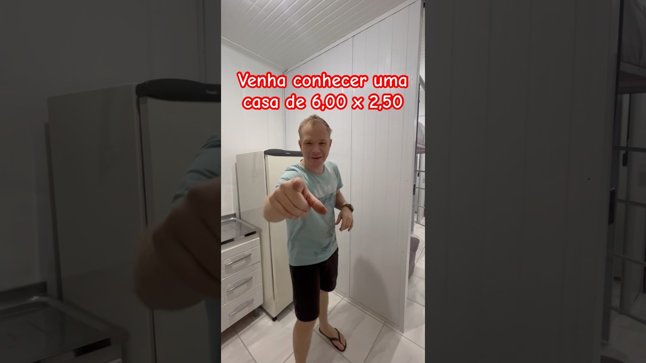 Casa container de 6,00 x 2,50 com 5 c&ocirc;modos. Venha conhecer. #container #kitnet #viverdekitnet