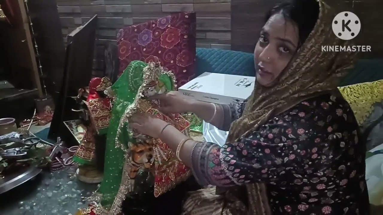  🌼आज मंदिर की सफाई की 🙏चार चाँद लग गई आज तो #kanchandhawan 