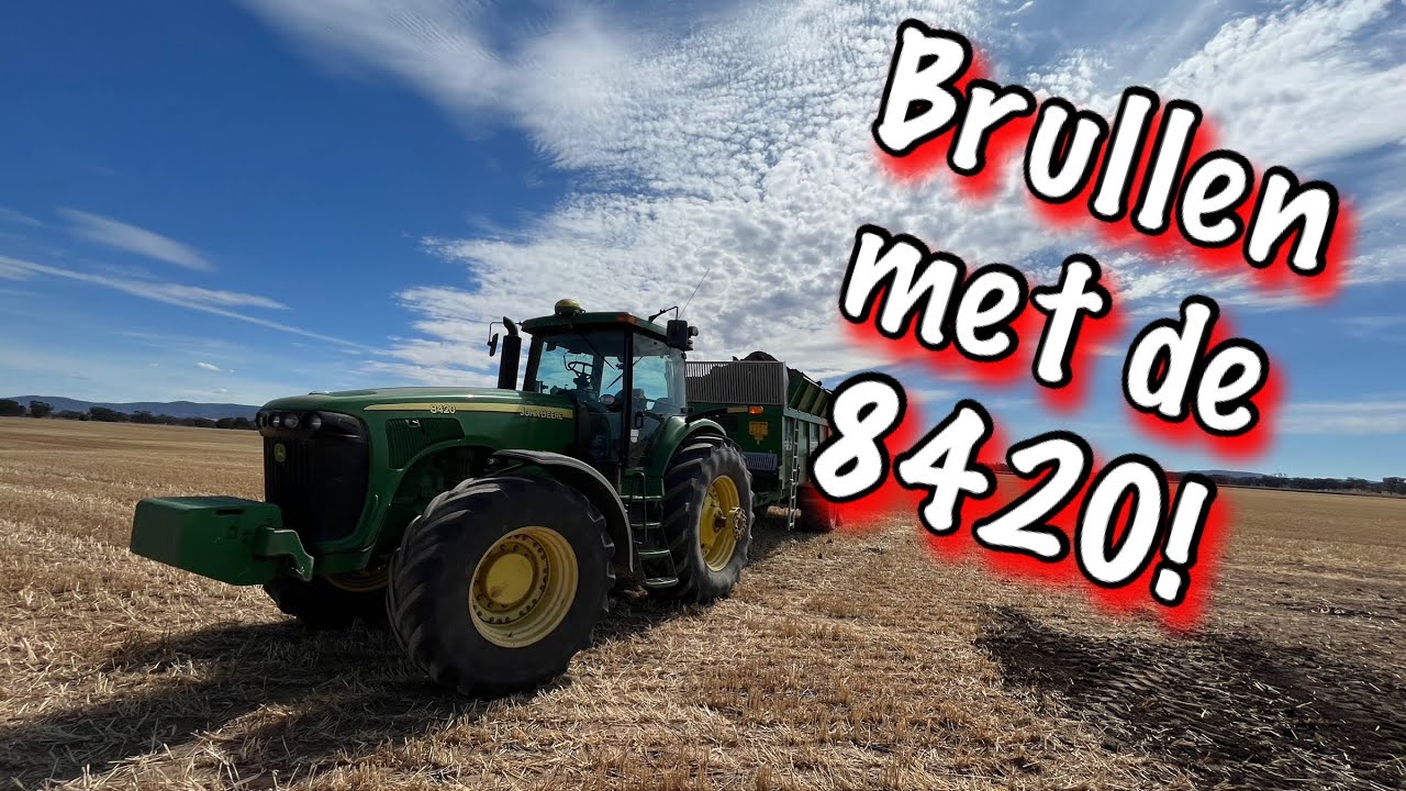 Breedstrooien Met De 8420!  (Australie Vlog 05)