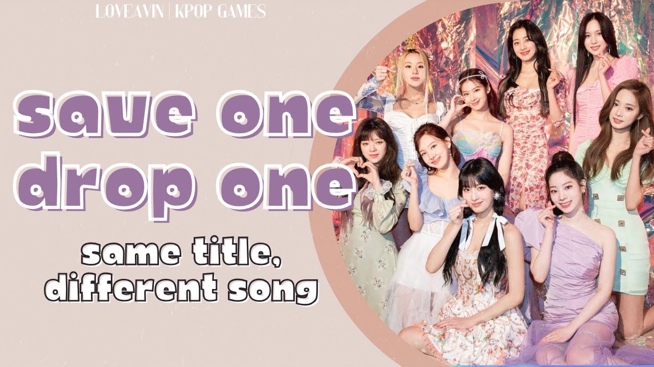 Save One Drop One | KPOP GAME