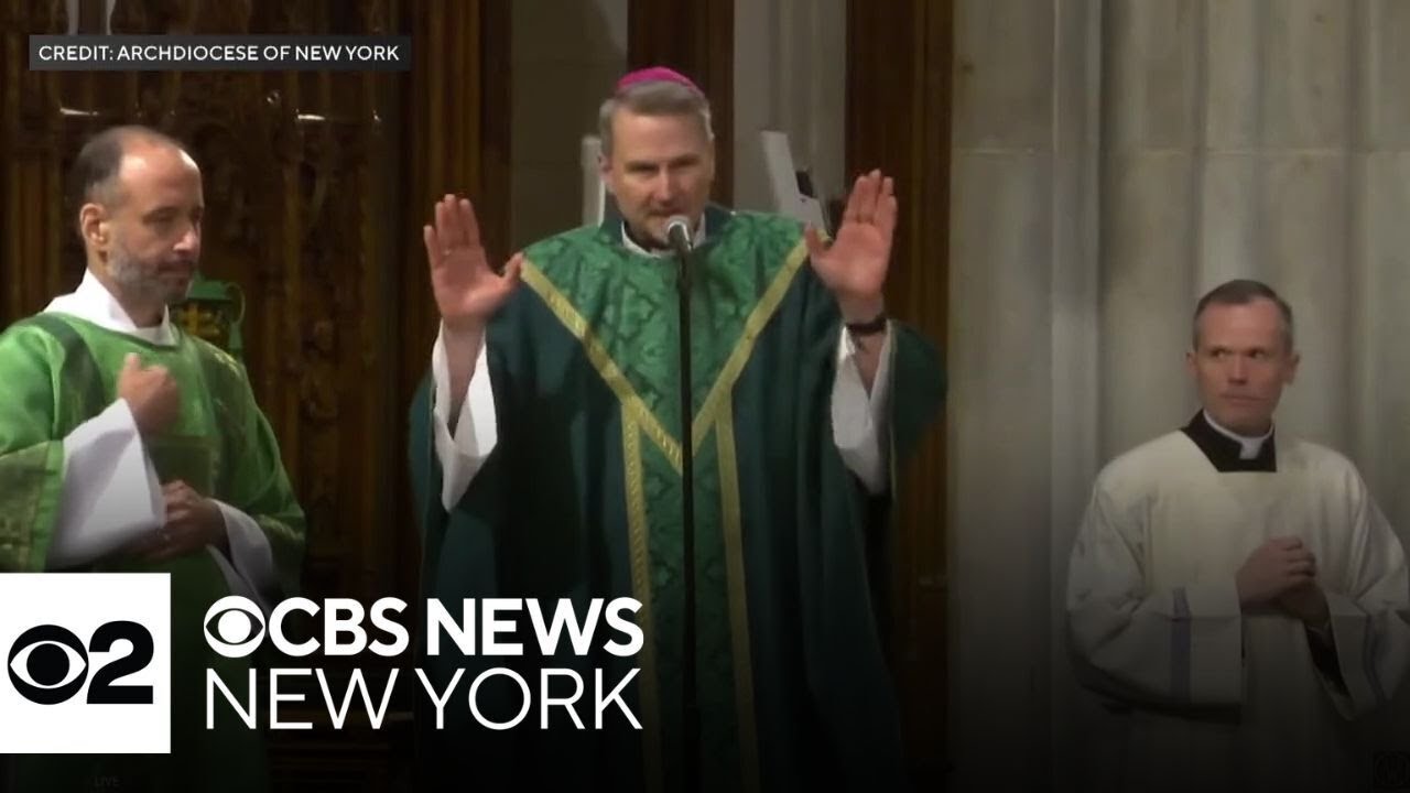 Archbishop Ronald Hicks presides over first Sunday Mass at At. Patrick's Cathedral
