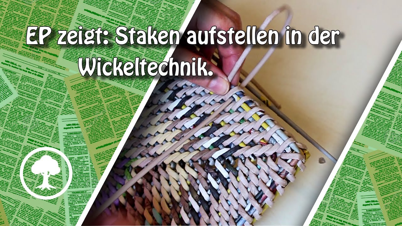 Staken aufstellen in der Wickeltechnik