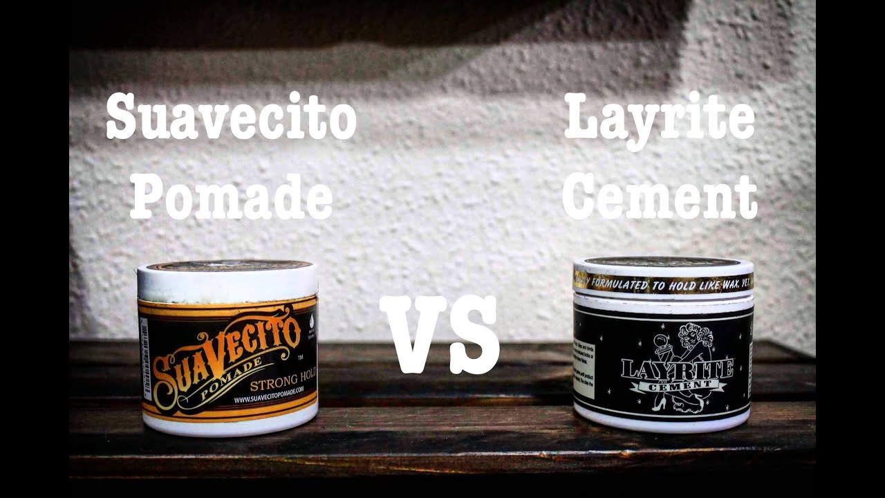 Diferencias entre cera y pomada Suavecito pomade VS  Layrite cement.