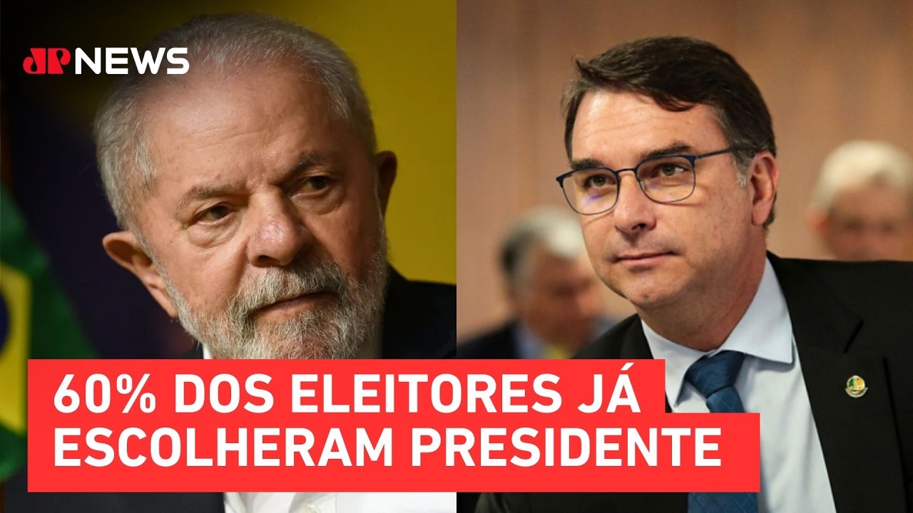 Eleições 2026: Lula e Flávio Bolsonaro possuem eleitores mais convictos | TEMPO REAL