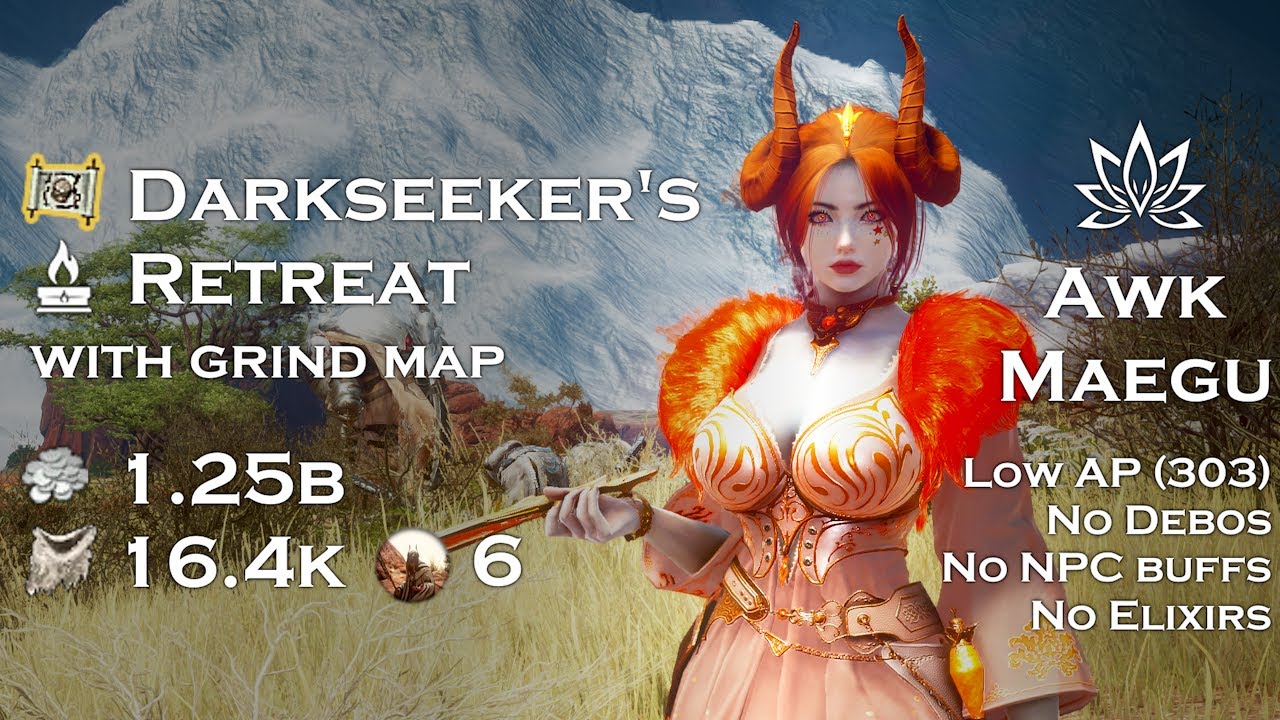 BDO | Darkseeker's Retreat (before rework) 16.4k (L2, Agris Fever) | Awakening Maegu 303 AP