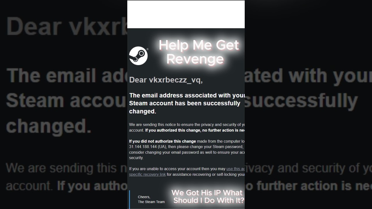 My RL Steam Account Got Hacked, How Should I Get Him Back? #rl #rocketleague #rlshorts #subscribe