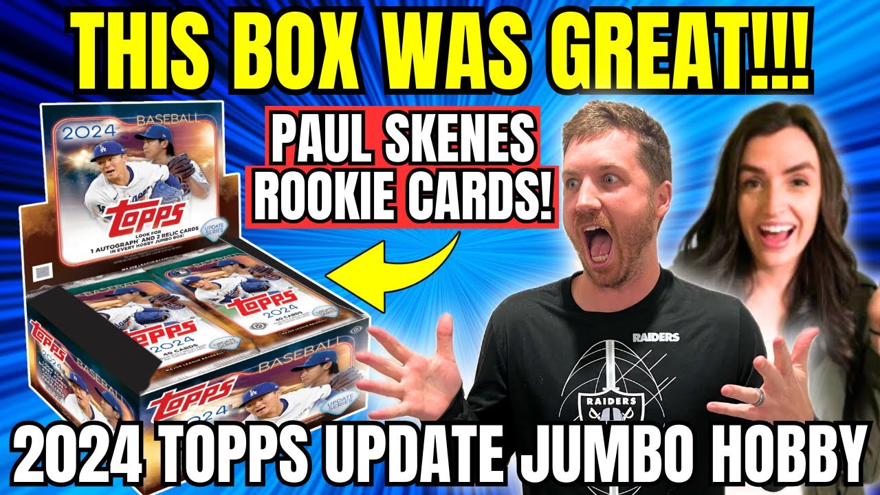 PULLING PAUL SKENES ROOKIES & THE JACKSON THREE! 2024 Topps Update Jumbo Hobby Box Review