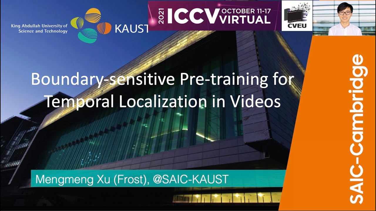 Boundary-sensitive Pre-training for Temporal Localization in Videos - Invited