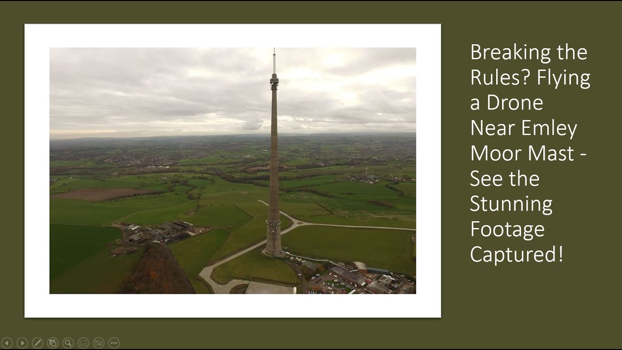Breaking the Rules?: Flying a Drone Near Emley Moor Mast - See the Stunning Footage Captured!