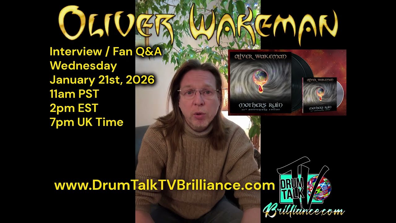Oliver Wakeman Invites YOU to Fan Q&A Wed. Jan. 21st, 11am PST / 2pm EST / 7pm UK Time!