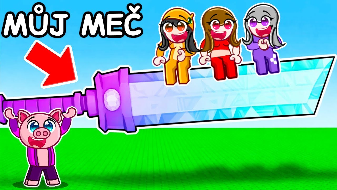 Bal&iacute;m HOLKY pomoc&iacute; NEJSILNĚJ&Scaron;&Iacute; ČEPELE v Robloxu! (Chop Crop)