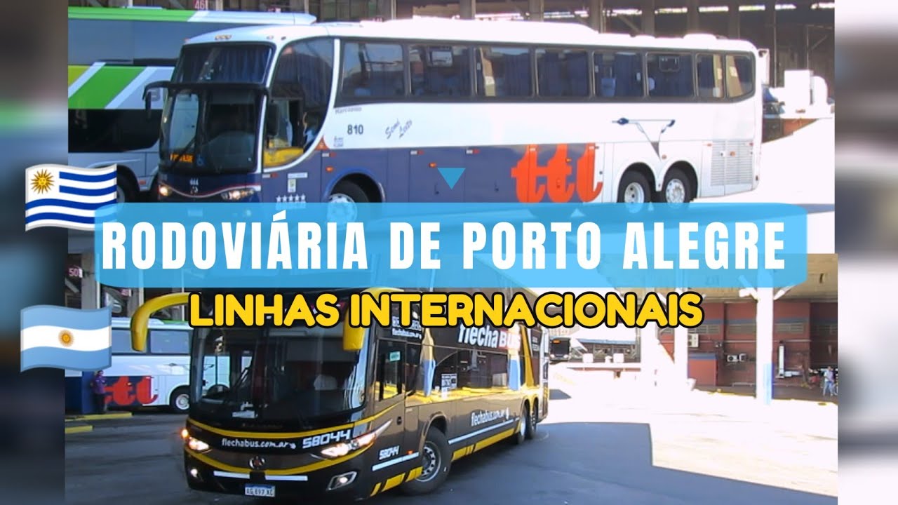 RODOVIÁRIA DE PORTO ALEGRE C/ MUITAS LINHAS INTERNACIONAIS!!!